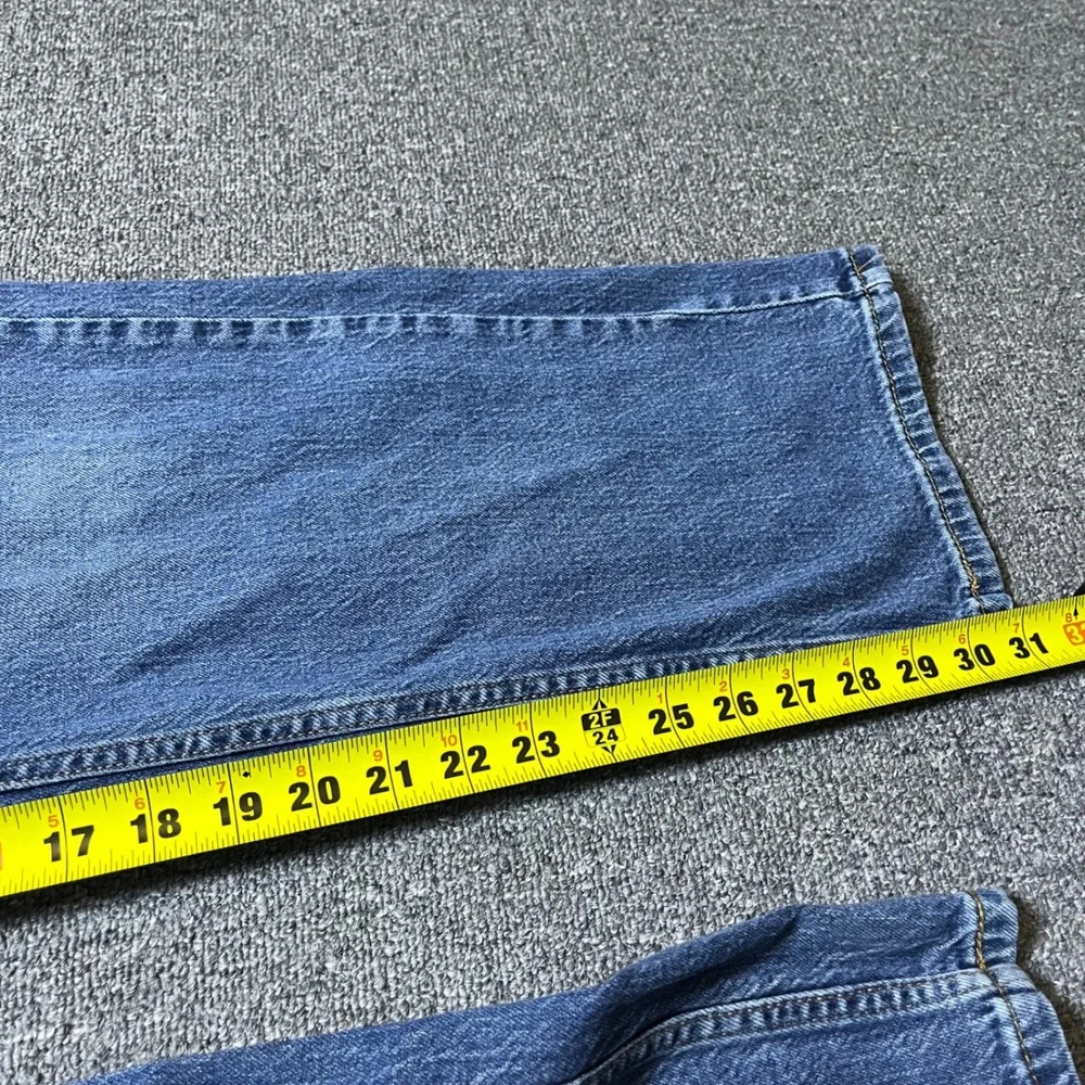 Levis 505 Regular Fit Jeans 40x32 Blue Denim Straight Leg Waterless 00505-2958